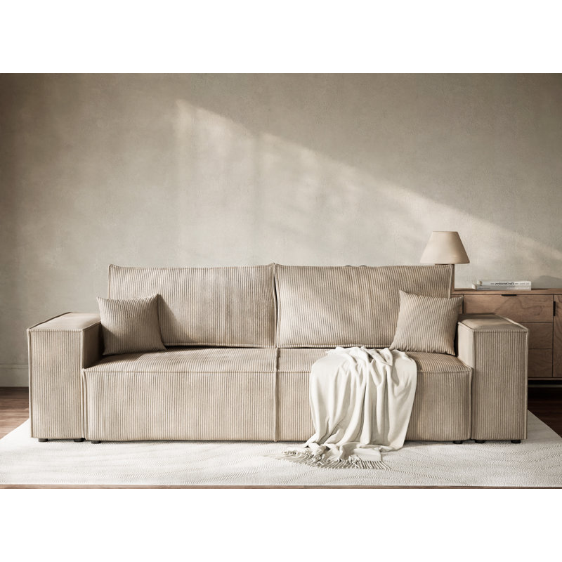 3 Seater Reclining Sofa, Beige