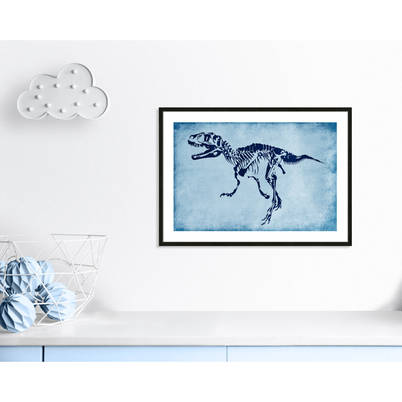 Adhésif décoratif voyage préhistorique 1 pi, H 24,5 po x l 34,5 po x P 1,18 po, Encadré de boîte à grain de bois noir