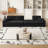 Bodie Upholstered Sectional Sofa with Reversible Recliner & Pillows-114863570