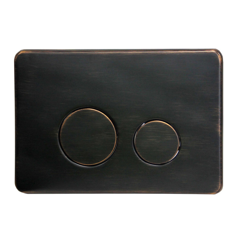 Toilettes suspendues Dakota 1,28 GPF (siège inclus), Noir / bronze huilé