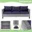 Ensemble de conversation d'extérieur en osier pour 5 personnes avec coussins et chaises berçantes Arunasalam-268787850-268787895