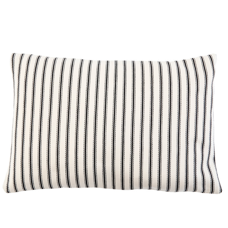 Coussin Ronan, 12 po x 18 po, Blanc