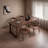Rectangular Brown Solid Wood Dining Table-226723993