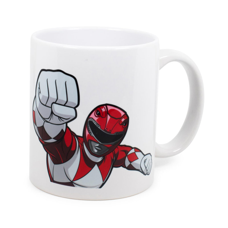 Tasse en céramique Power Rangers rouge exclusive | Peut contenir 11 onces