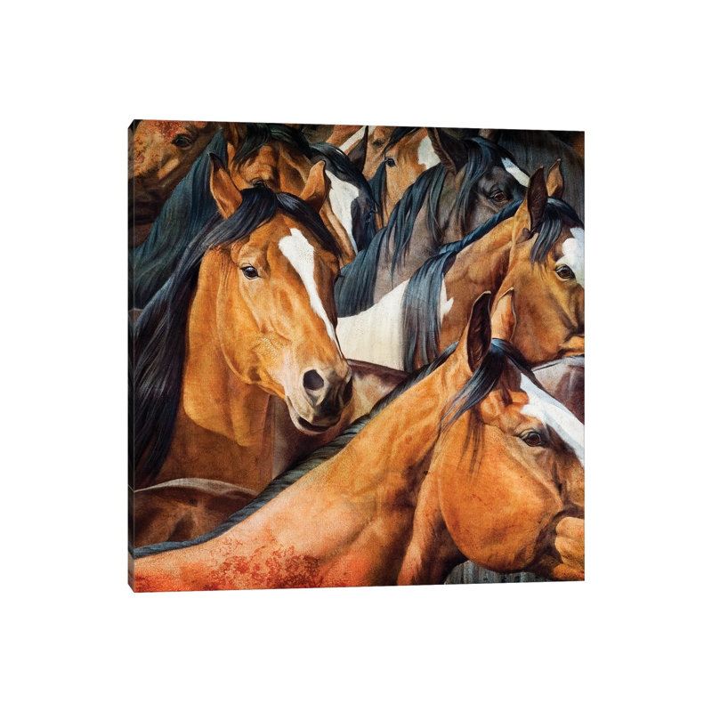 Almost Dun 1 Piece Wrapped Canvas Painting, 45.72 cm H x 45.72 cm W x 1.91 cm D