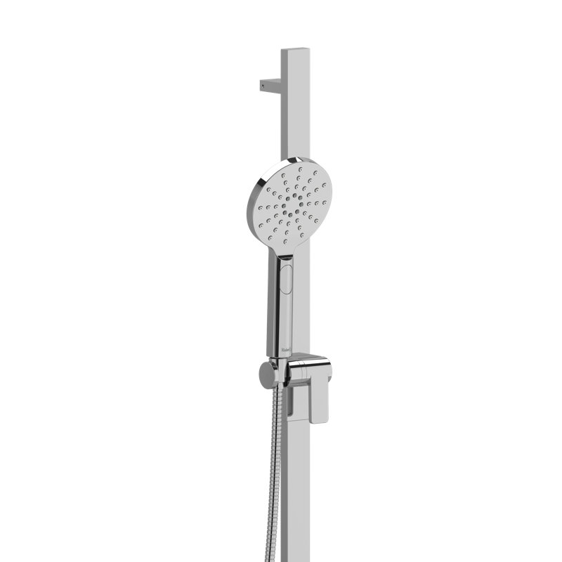 Handshower Set With 32" Slide Bar and 3-Function Handshower, Chrome, 2.0 GPM