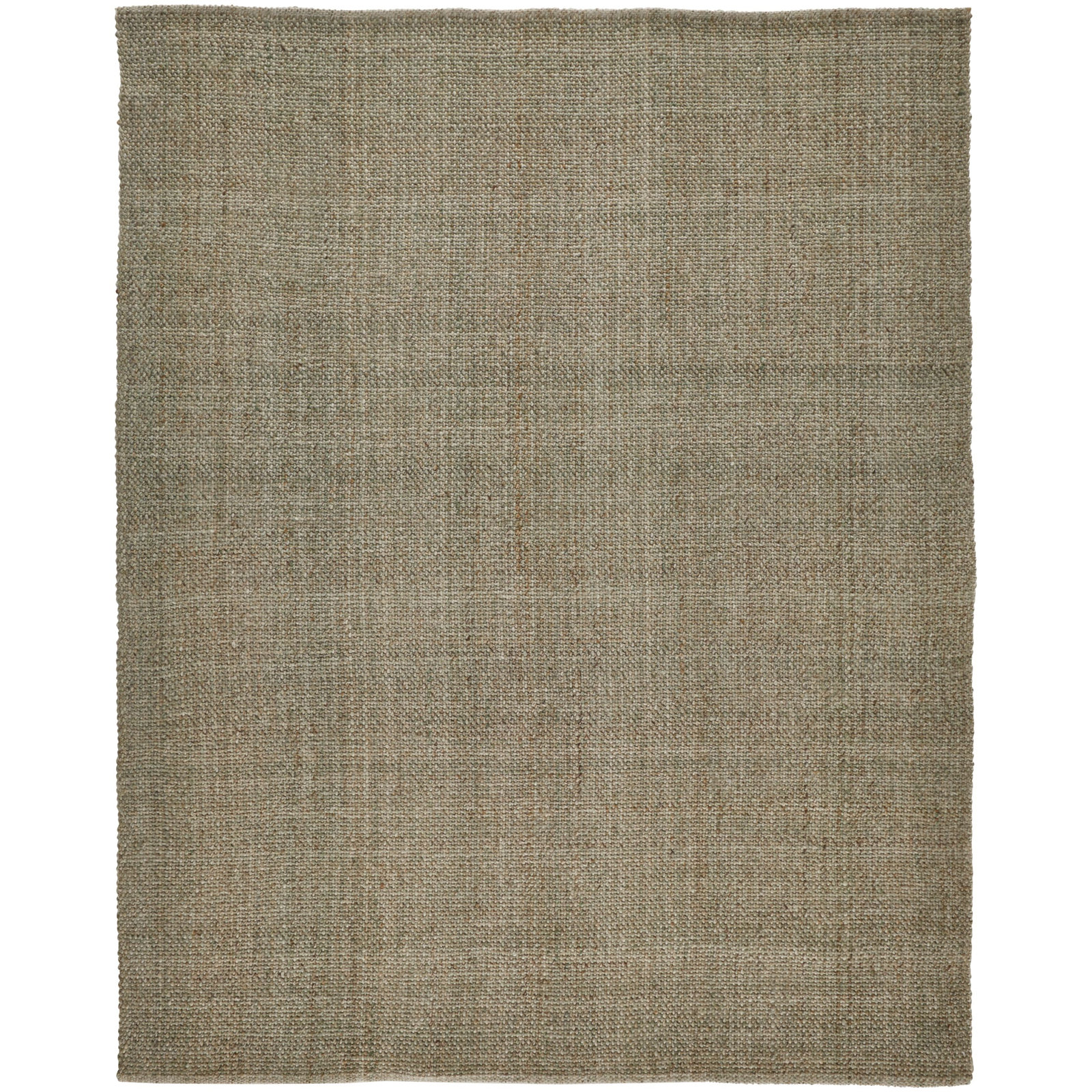 Fleurette Handmade Green Rug, Rectangle 2' x 3'