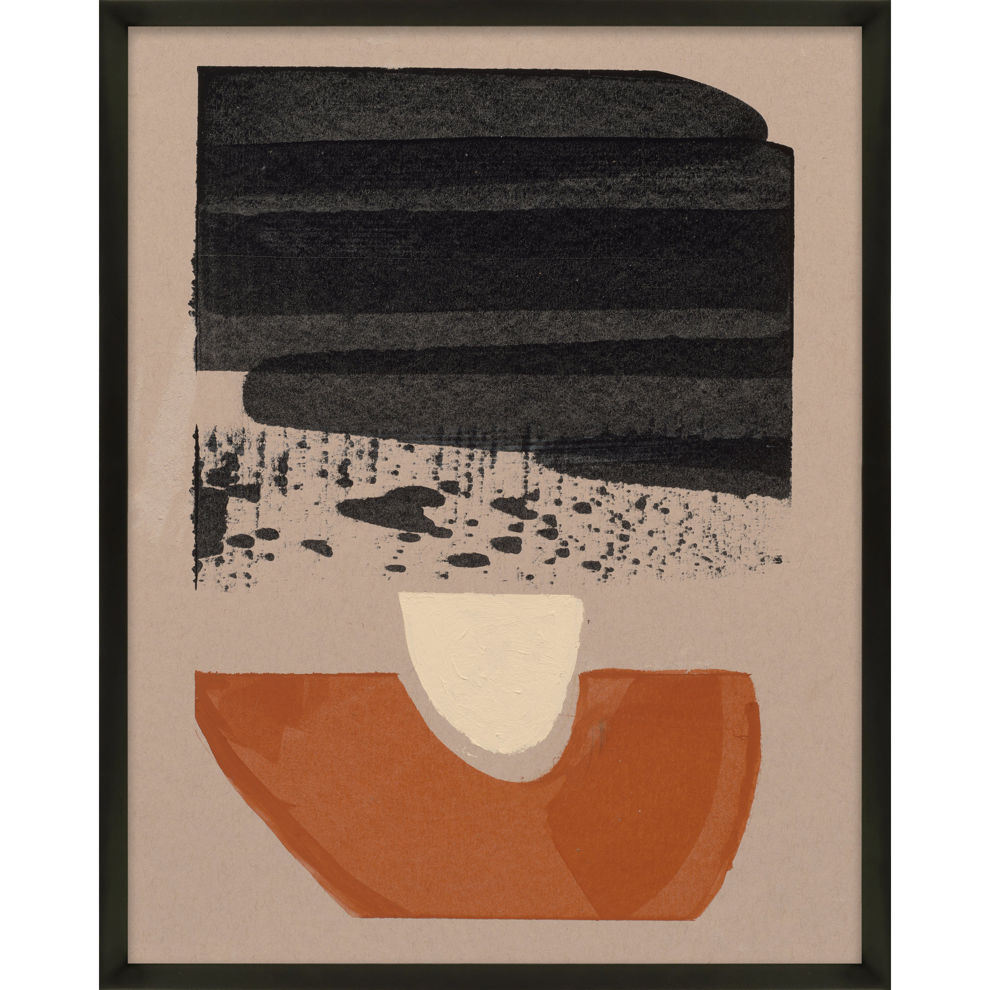 Orange Is The New Black 3 by Andrea Stokes, 30" H x 24" W x 1.25" D, Black Framed