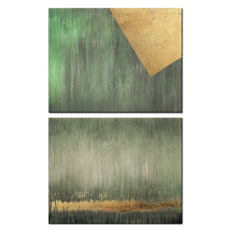Abstraction - 2 Piece Wrapped Canvas Painting