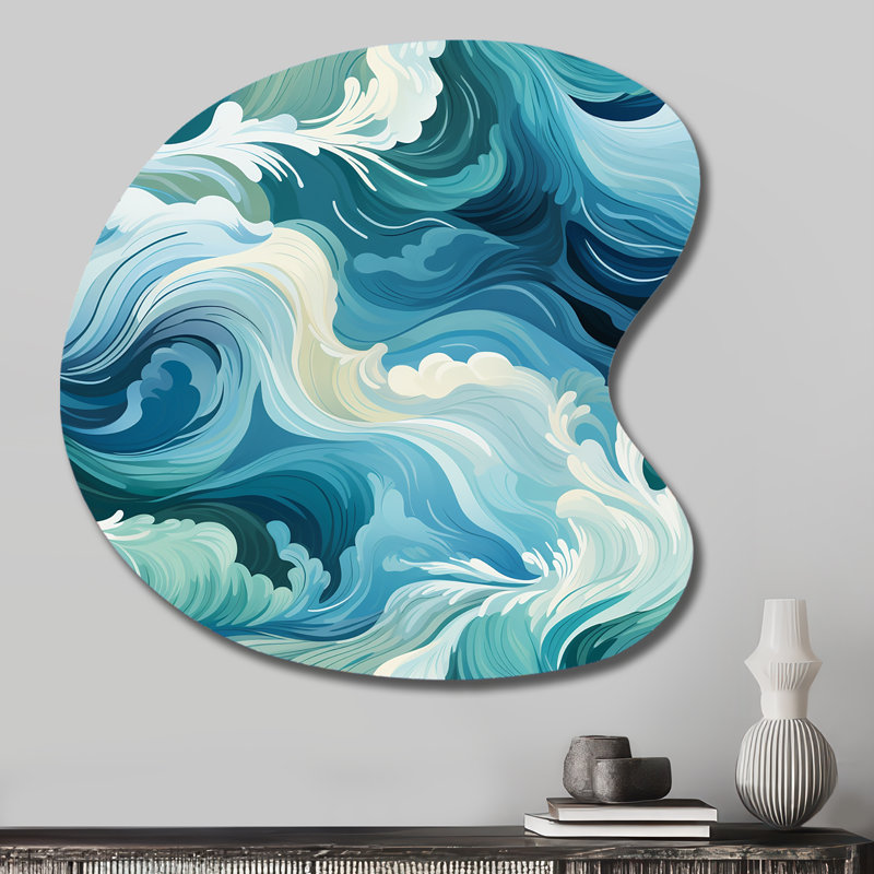 Petit - art mural asymétrique en métal Coastal, H 27 po x l 27 po