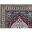 Tapis bleu, rouge et beige noué à la main de haute qualité