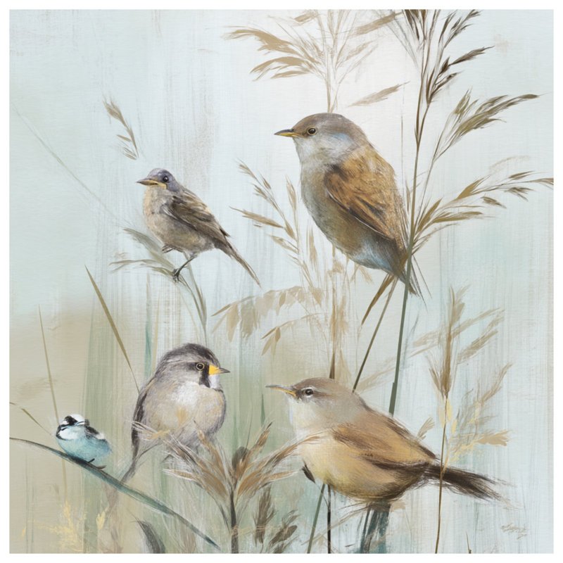 Birds On Grass, Très grand lit