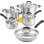 Cook N Home 10 Piece Stainless Steel Cookware Set