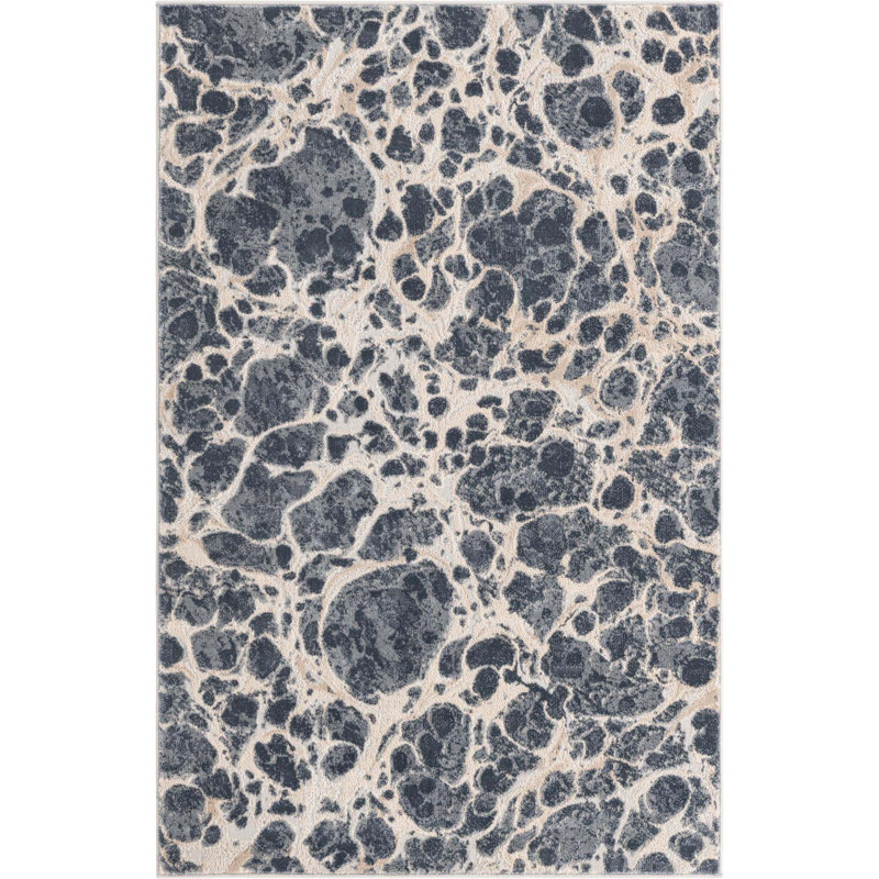 Boutelle Abstract Indoor Rug, Rectangle 4' x 6'