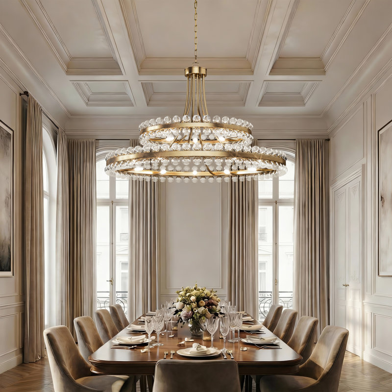 Jackeline 20 - Light 38" Polished Brass Modern Luxury Crystal Chandelier For Dining Room Or Living Room, Polished Brass