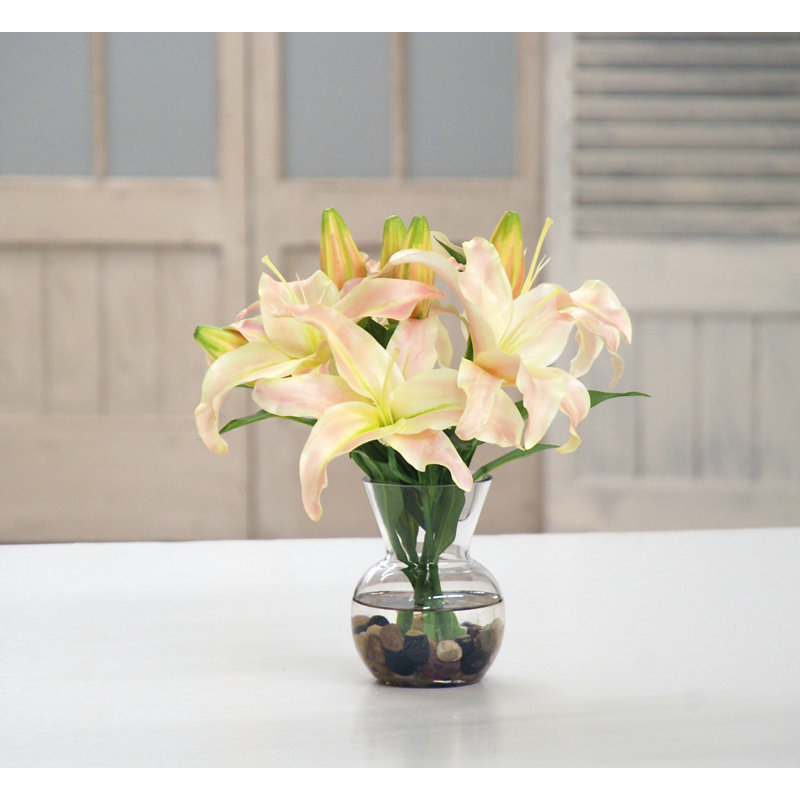 Pièce maîtresse lilye en vase