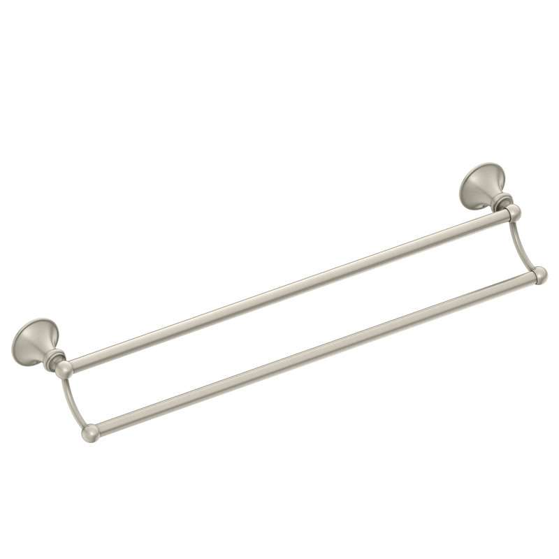 Barre à serviettes murale 24 po Glenshire, Nickel brossé
