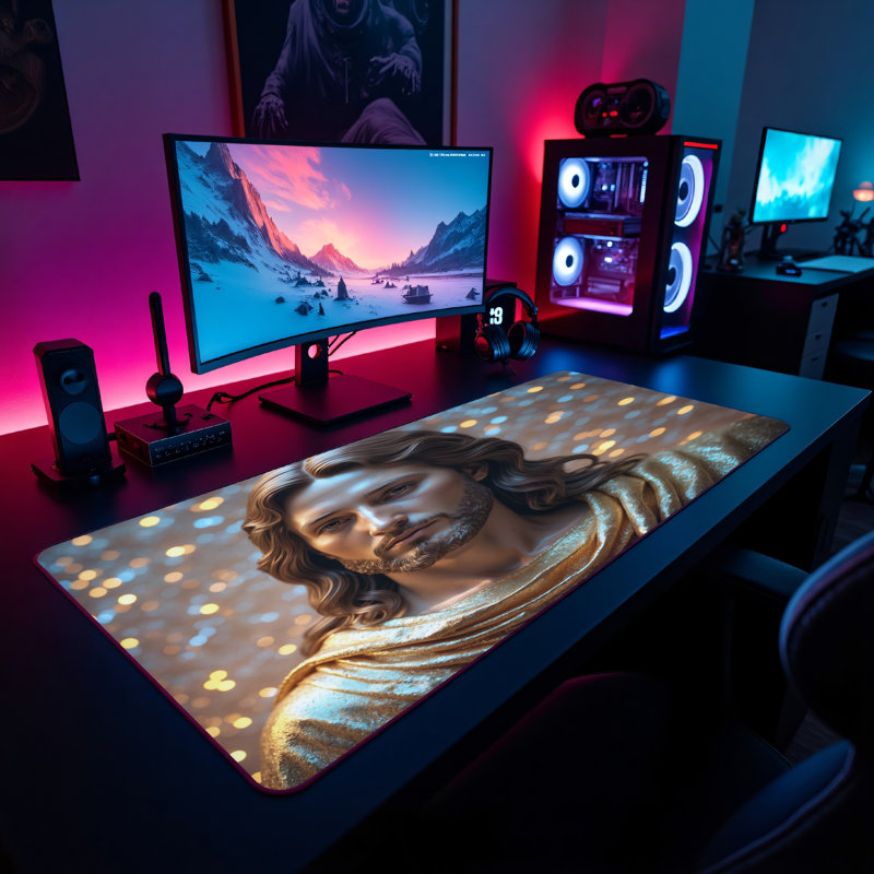 Polyester Desk Pad, 31.5x15.5