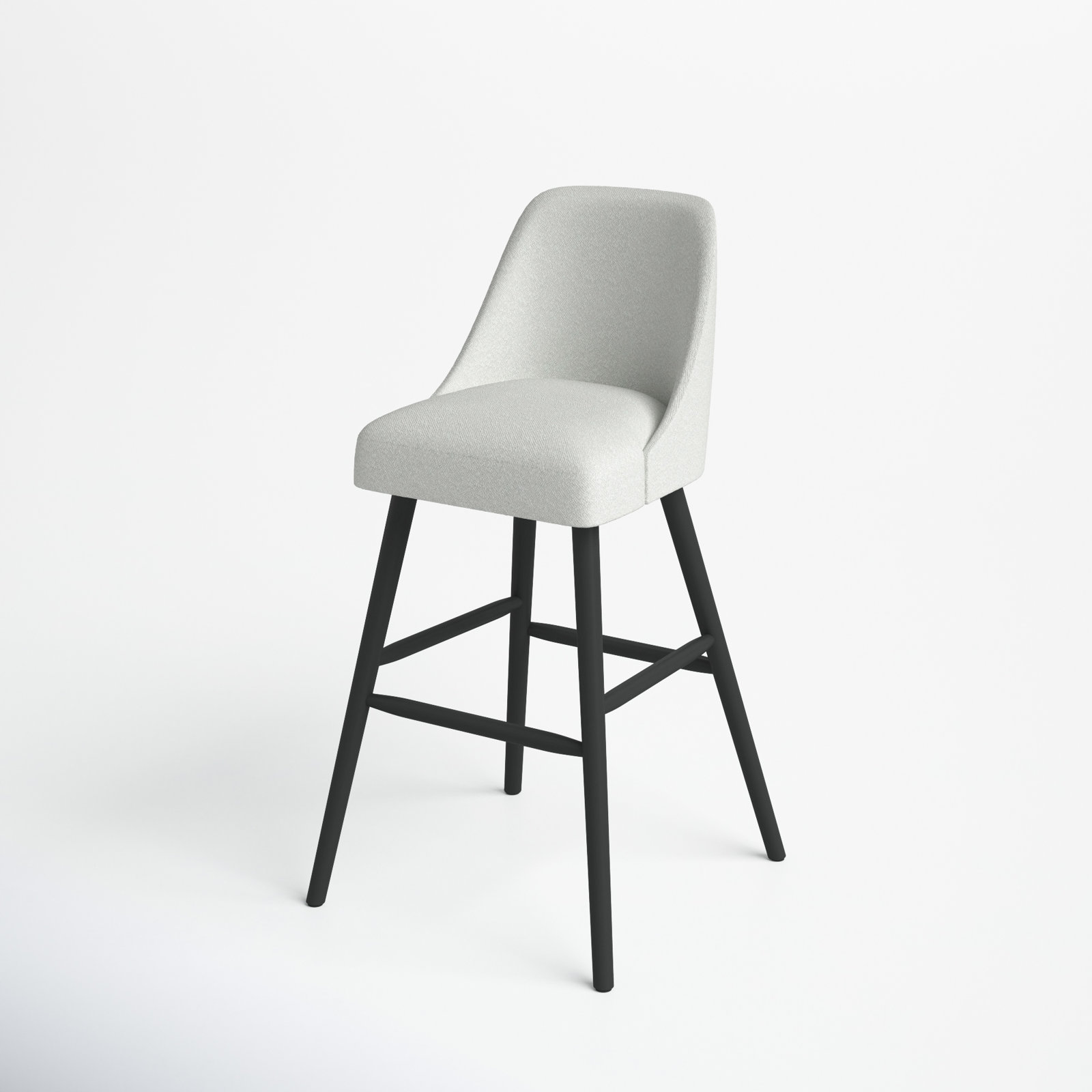 Gallie Bar and Counter Stool, Bar Stool (31" Seat Height), Monaco Eclipse Velvet