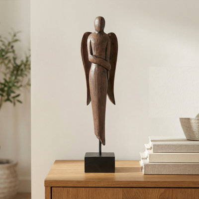 Haven 20" Tall Carved Angel Sculpture