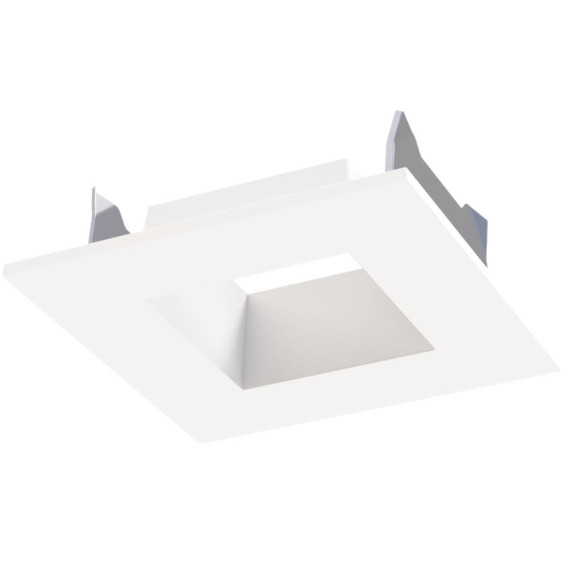 CSL Forme 3.69 in. Square Trim Downlight in Matte Black, Semi Gloss White