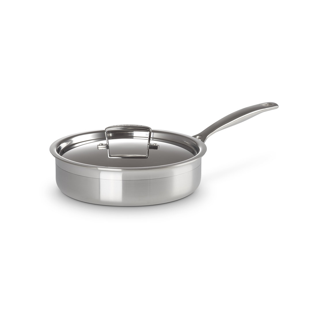Le Creuset 3-Ply Stainless Steel Saute Pan 24cm