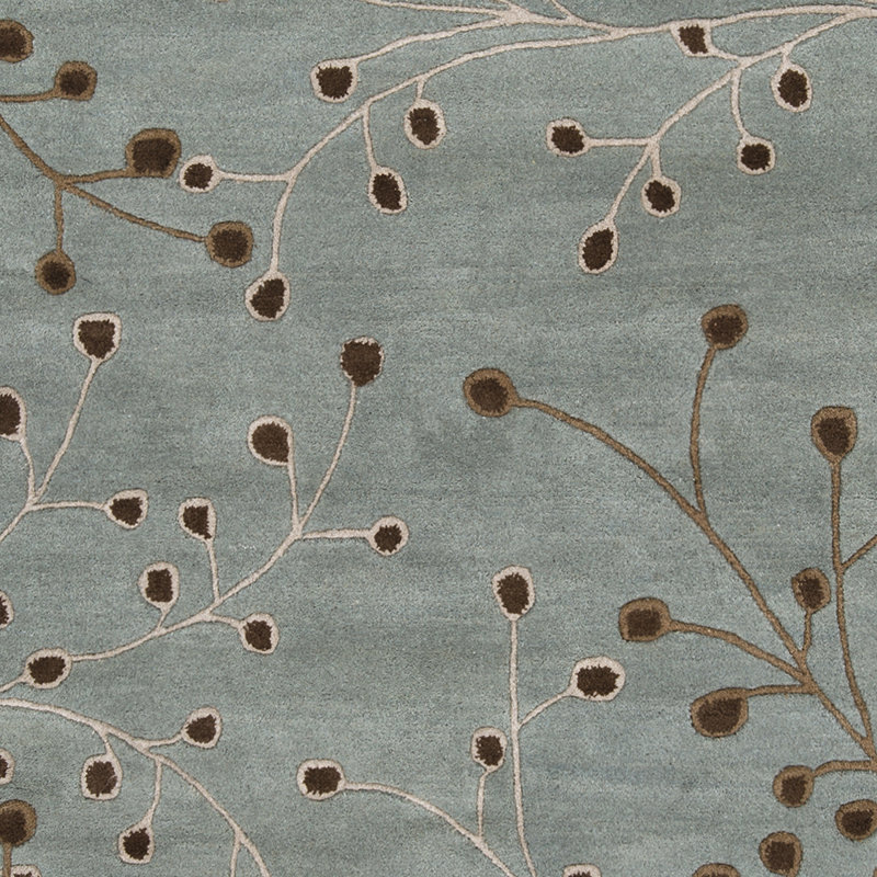 Elsberry Hand Tufted Wool Floral Indoor Rug, Rectangle 2' x 3'