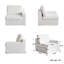 Oecusse Upholstered 38.6 " Linen Sectional-1241554521