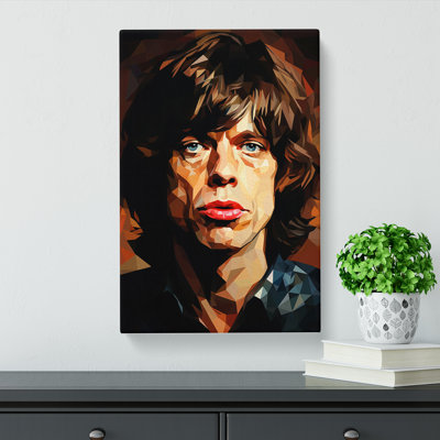 Mick Jagger Cubism - No Frame Print
