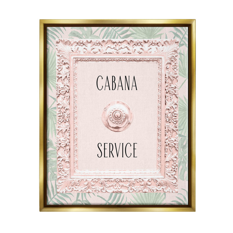 Cabana Service, feuilles tropicales, estampe numérique par Lil 'Rue, H 21 po x l 17 po x P 1,7 po