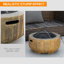 Acequia Round Steel Smokeless Utility Cart