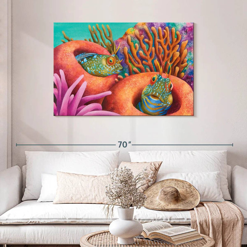 Brampt Seaweed Blennies, 30" H x 45" W