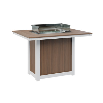 Berlin Gardens Donoma Rectangular Fire Pit Table