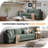 89" W 2-Piece Upholstered Linen Living Room Set-1302795774