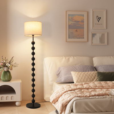 63'' Floor Lamp with Dimmable Bulb and Remote Control
