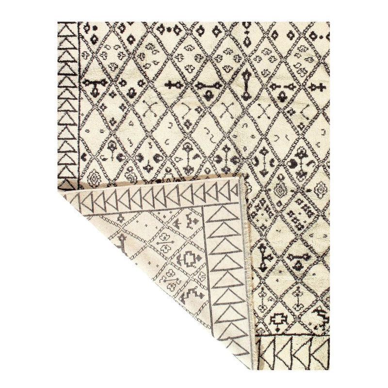 Moroccan Area Rug in Ivory