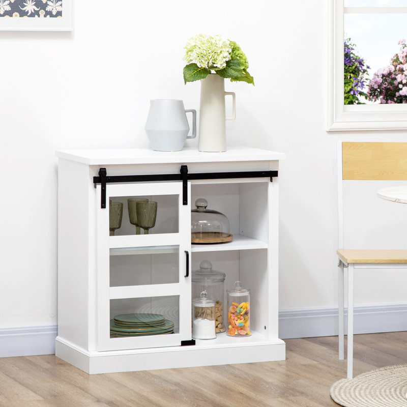 Buffet de 31,9 po de largeur Tyshauna, Blanc