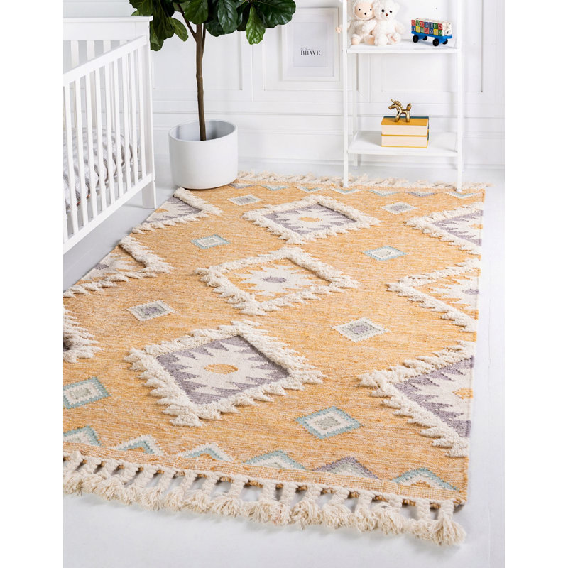 Alenah Wool Southwestern Indoor Rug, Rectangle 8' x 11'