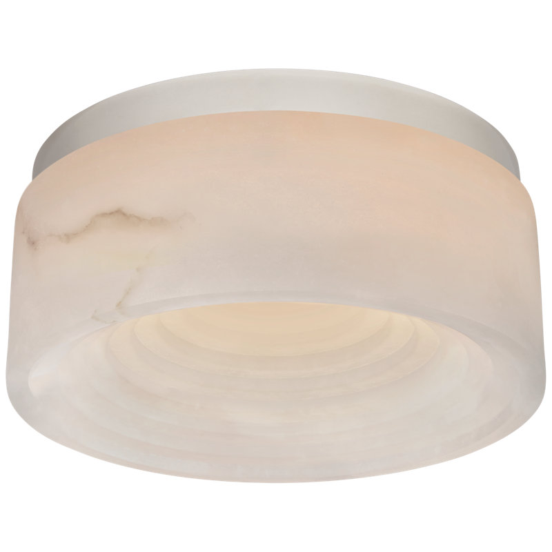 Kelly Wearstler Otto Solitaire Flush Mount, Polished Nickel, 3.5" H x 8" W x 8" D
