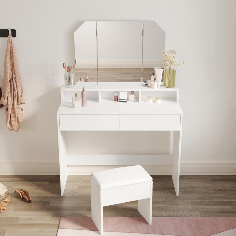 Sesto Dressing Table with Mirror