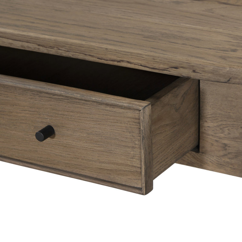 Charnes Console Table, Warm Natural Oak