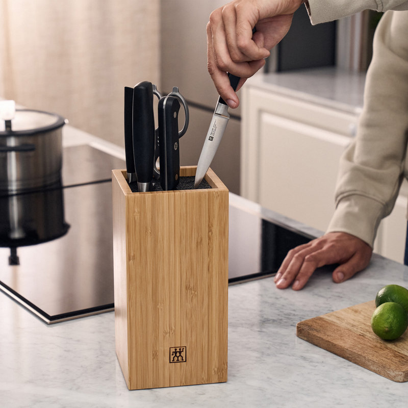 ZWILLING Bamboo Bristle Knife Storage Block