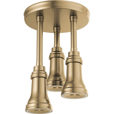 Luminaire suspendu avec pomme de douche à pluie double H2Okinetic®