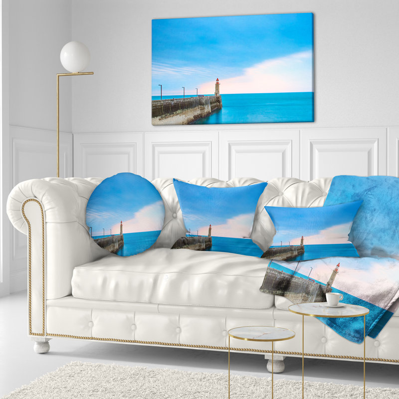 Coussin Pier and Lightour in Sunset - Sea & Shore