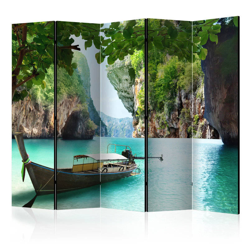 Sturminster 225cm W x 172cm H 5 - Panel Folding Room Divider