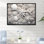Gris abstrait coraux V sur toile