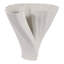 Vase asymétrique moderne imprimé en 3D pour la décoration intérieure - Grand vase sculptural pour console ou décoration - Blanc-2058431364