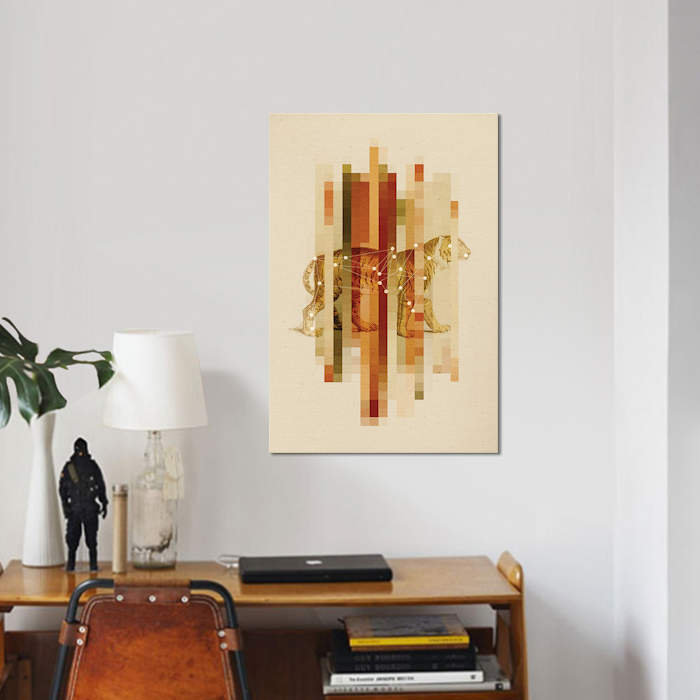« cbt », impression sur toile, H 18 po x l 12 po x P 1,5 po, Pas de tapis, Toile tendue