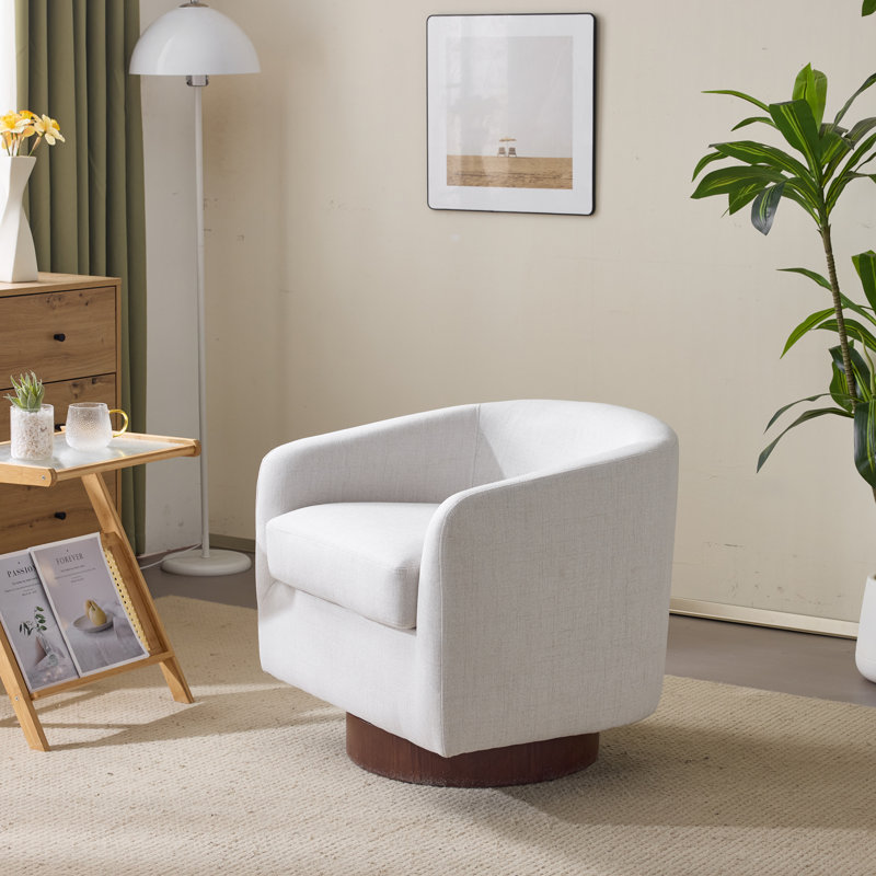 Fauteuil d'appoint Living, Lin beige