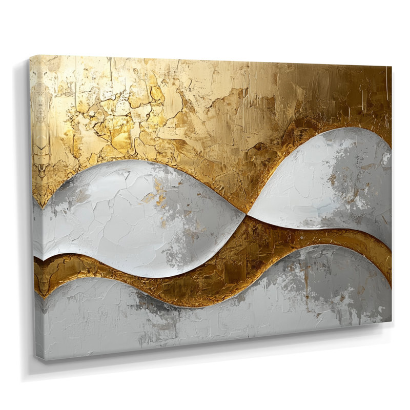 Amaro IV - Abstract Large Wall Art, Toile tendue sur cadre, H 12 po x l 20 po, Ne s’applique pas